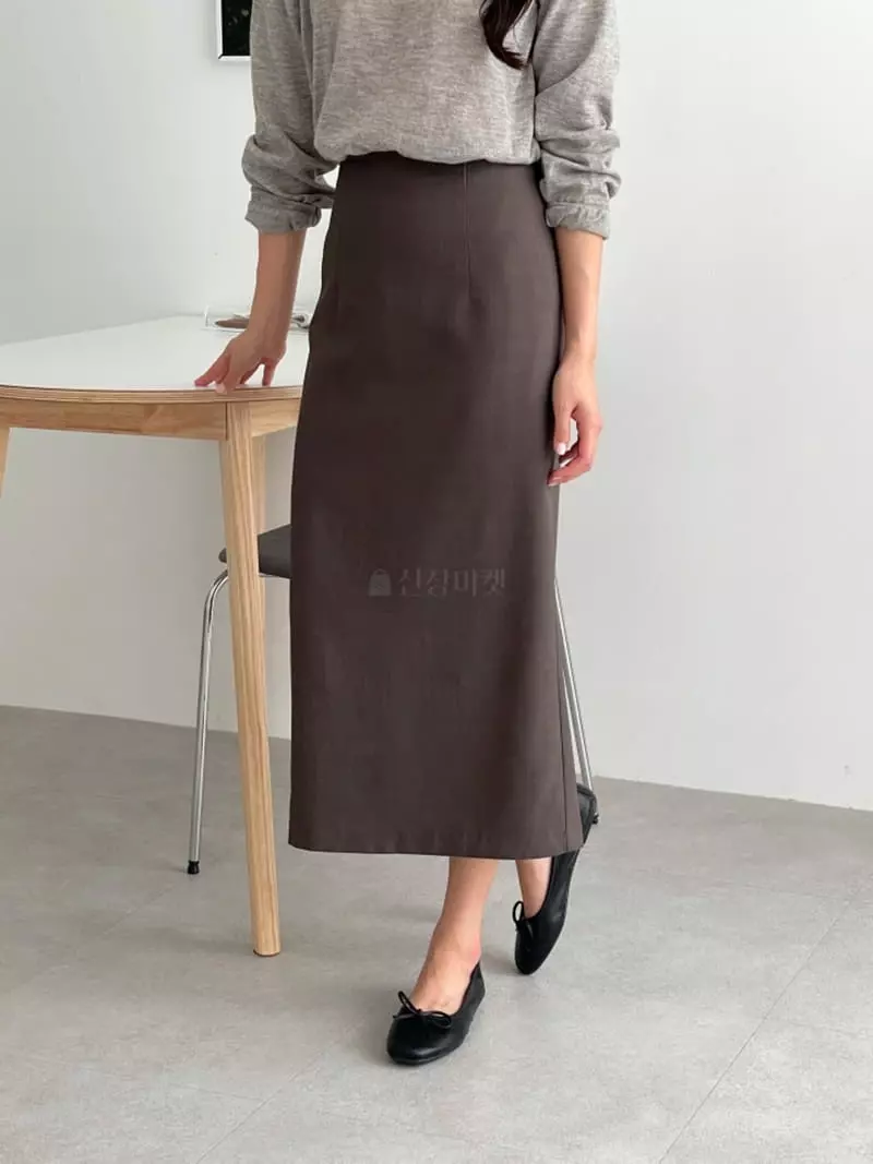 Srap - Korean Women Fashion - #womensfashion - Hi Long Skirt - 4