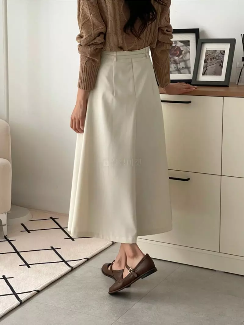 Srap - Korean Women Fashion - #momslook - Fell Skirt - 7