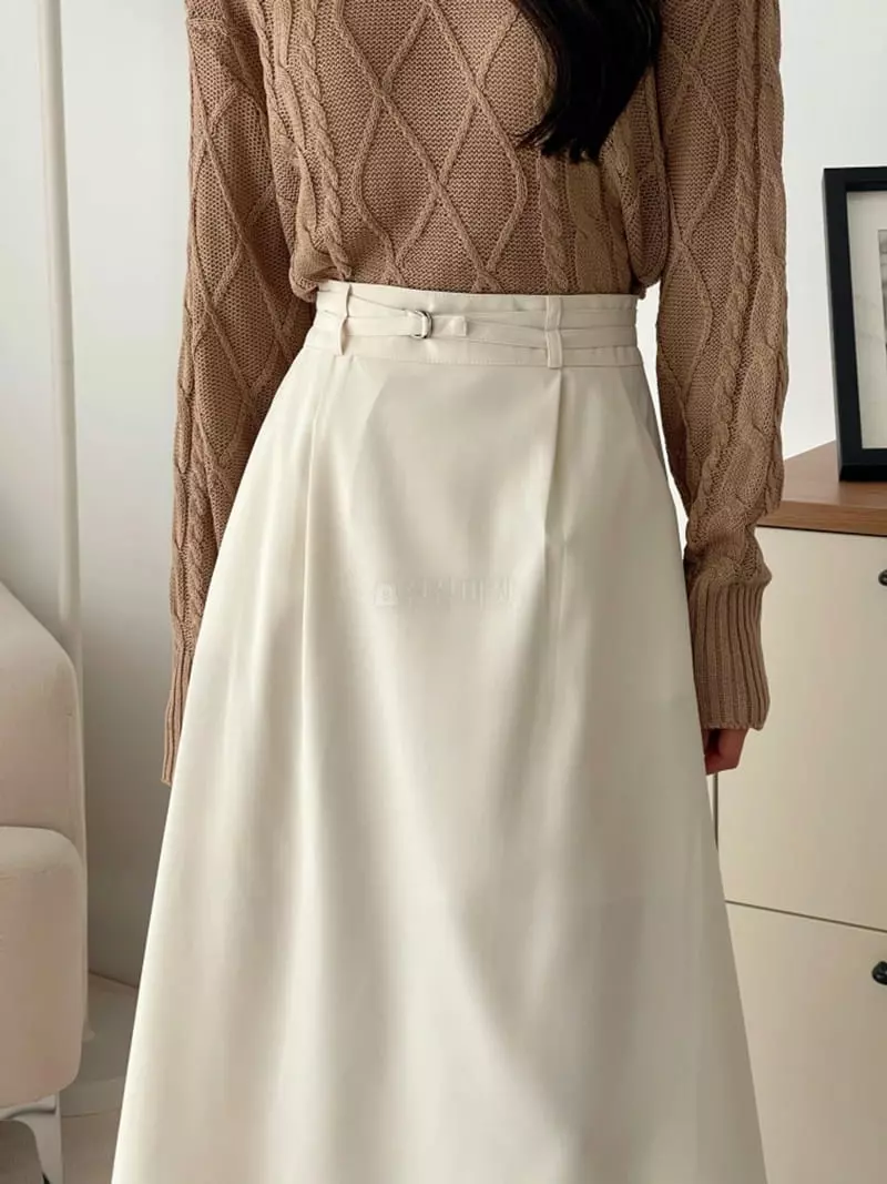 Srap - Korean Women Fashion - #momslook - Fell Skirt - 9