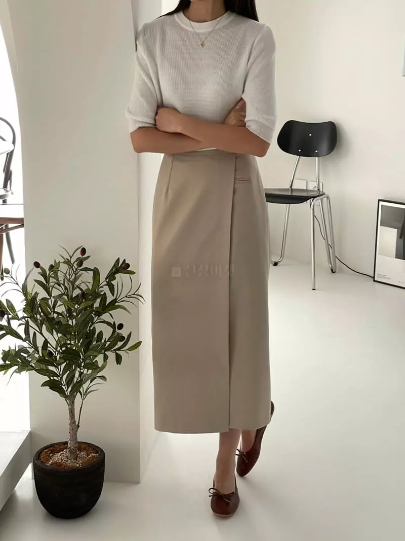 Srap - Korean Women Fashion - #momslook - Onz Skirt - 2