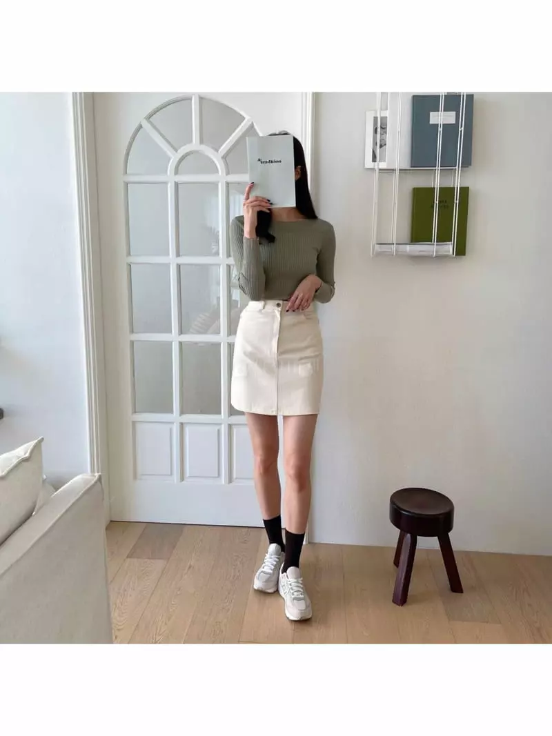 Srap - Korean Women Fashion - #momslook - Salty Skirt - 9