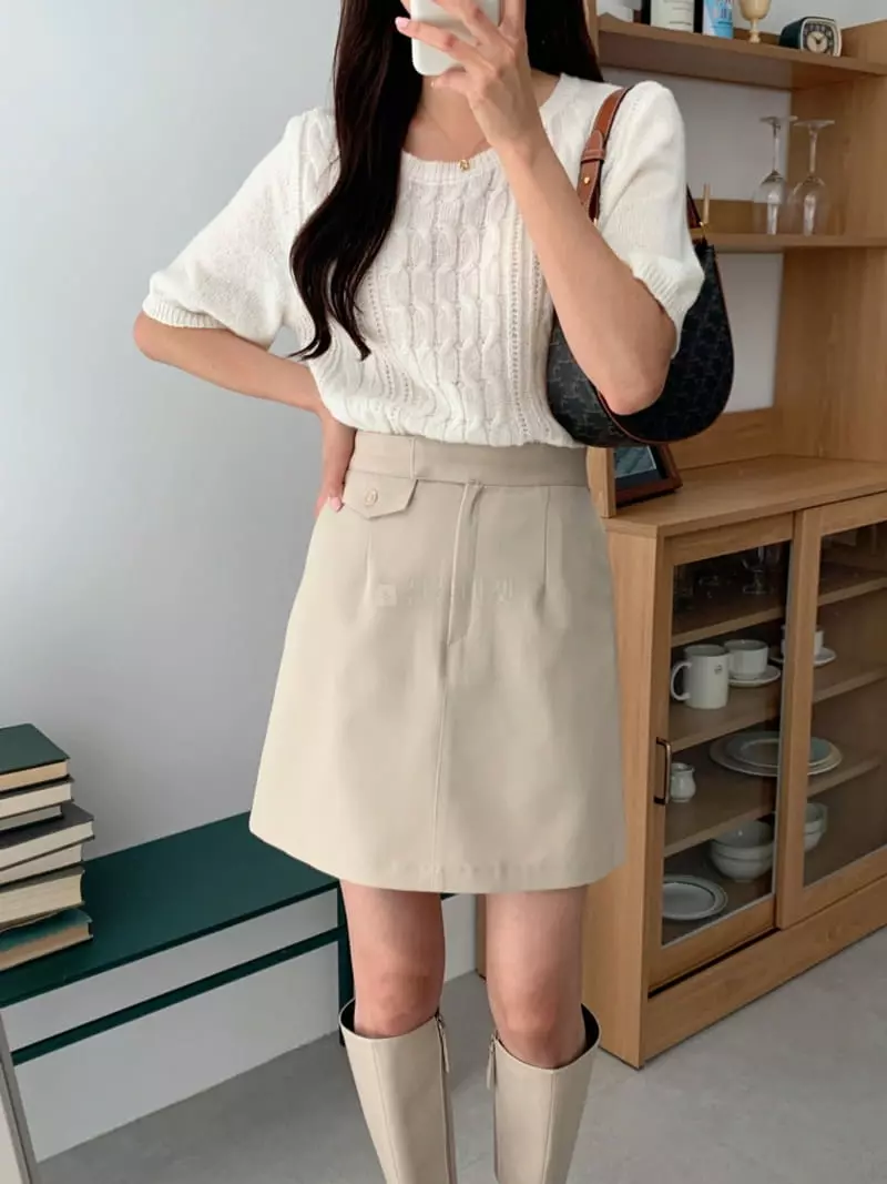 Srap - Korean Women Fashion - #momslook - Mue Skirt - 11