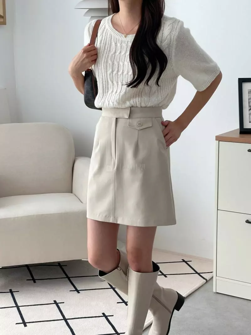 Srap - Korean Women Fashion - #momslook - Mue Skirt - 3