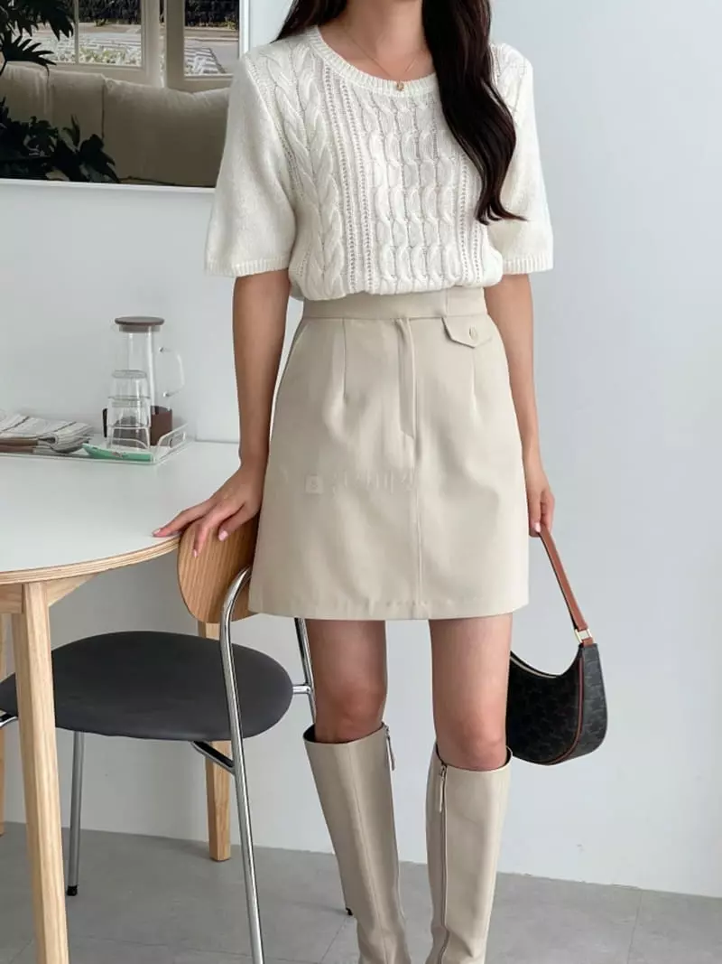 Srap - Korean Women Fashion - #momslook - Mue Skirt - 7