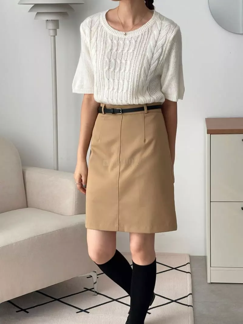 Srap - Korean Women Fashion - #momslook - Dick Skirt - 6