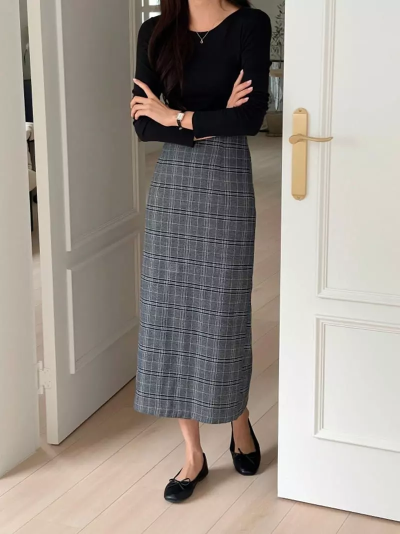 Srap - Korean Women Fashion - #restrostyle - Seed Skirt - 3