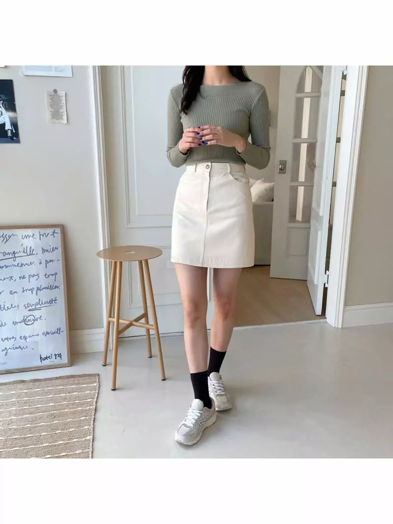Srap - Korean Women Fashion - #romanticstyle - Salty Skirt - 3