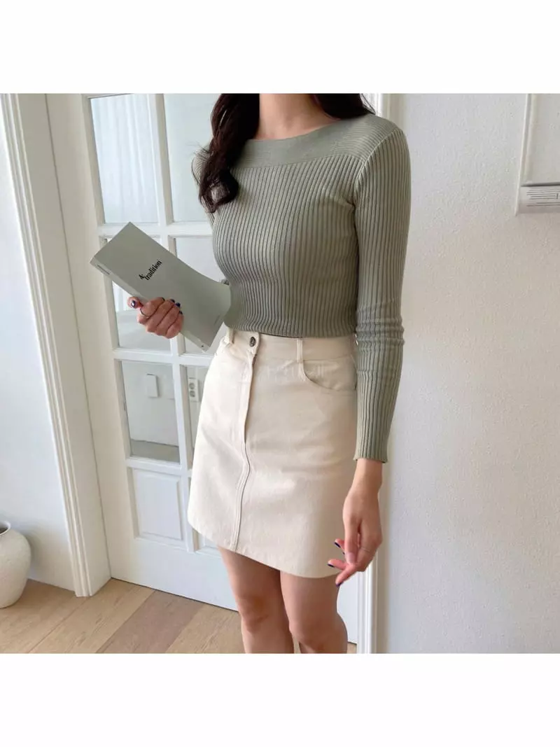 Srap - Korean Women Fashion - #romanticstyle - Salty Skirt - 4
