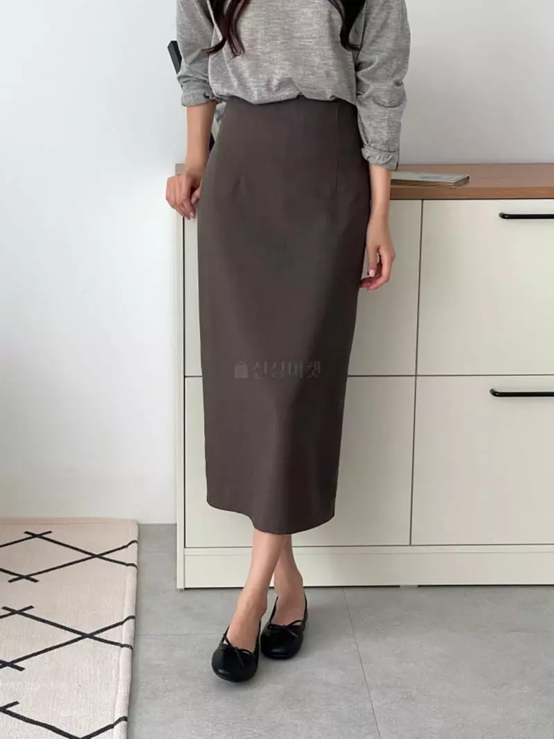 Srap - Korean Women Fashion - #vintageinspired - Hi Long Skirt - 12