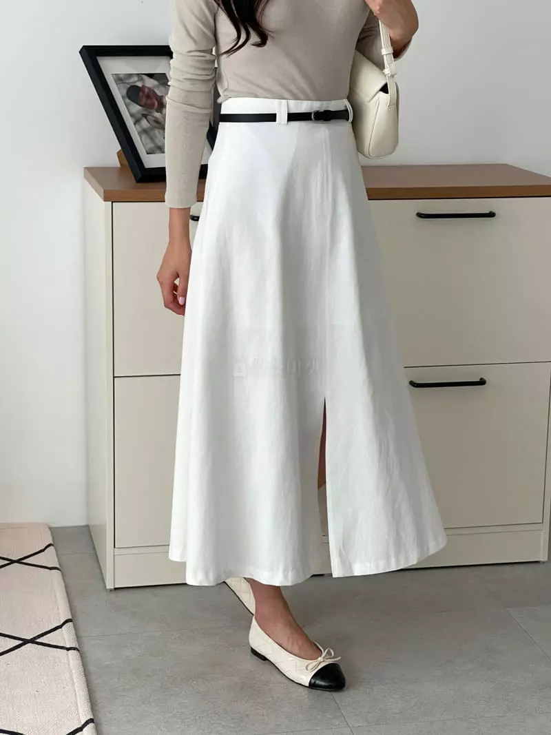 Srap - Korean Women Fashion - #vintageinspired - Clean Skirt - 7