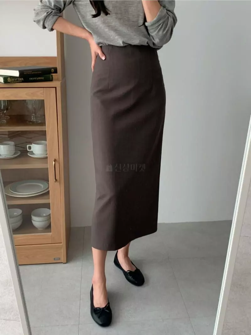 Srap - Korean Women Fashion - #womensfashion - Hi Long Skirt