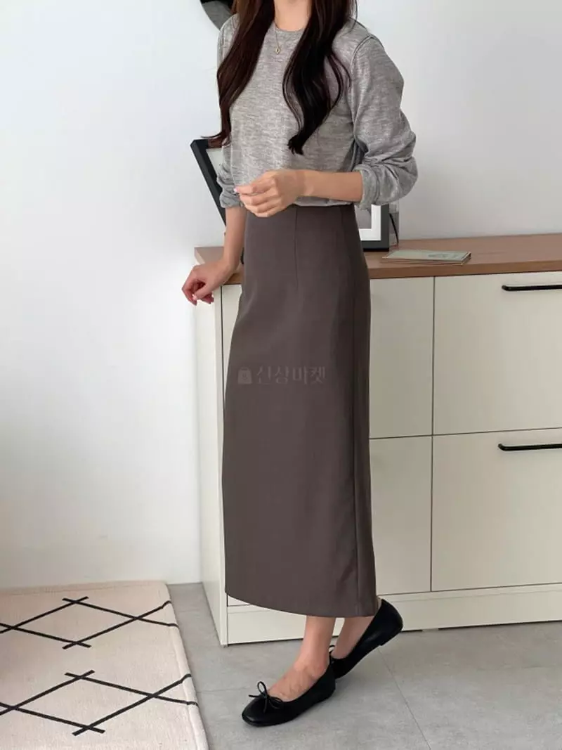 Srap - Korean Women Fashion - #womensfashion - Hi Long Skirt - 11