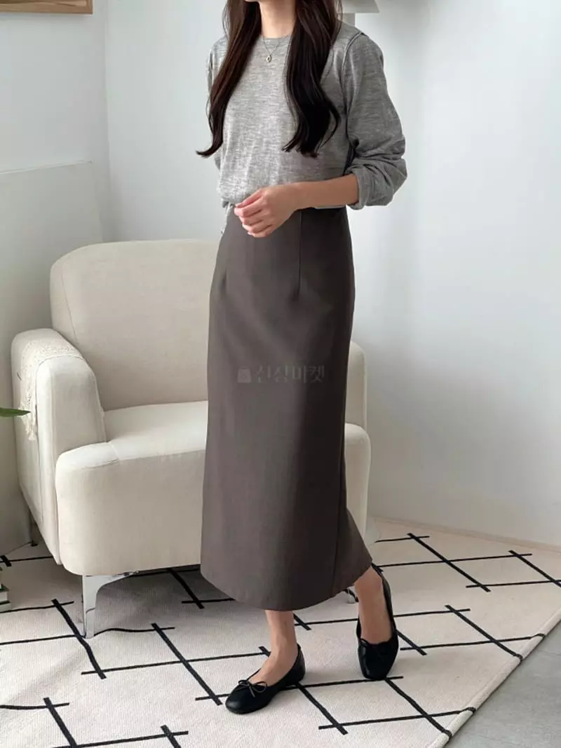 Srap - Korean Women Fashion - #womensfashion - Hi Long Skirt - 7