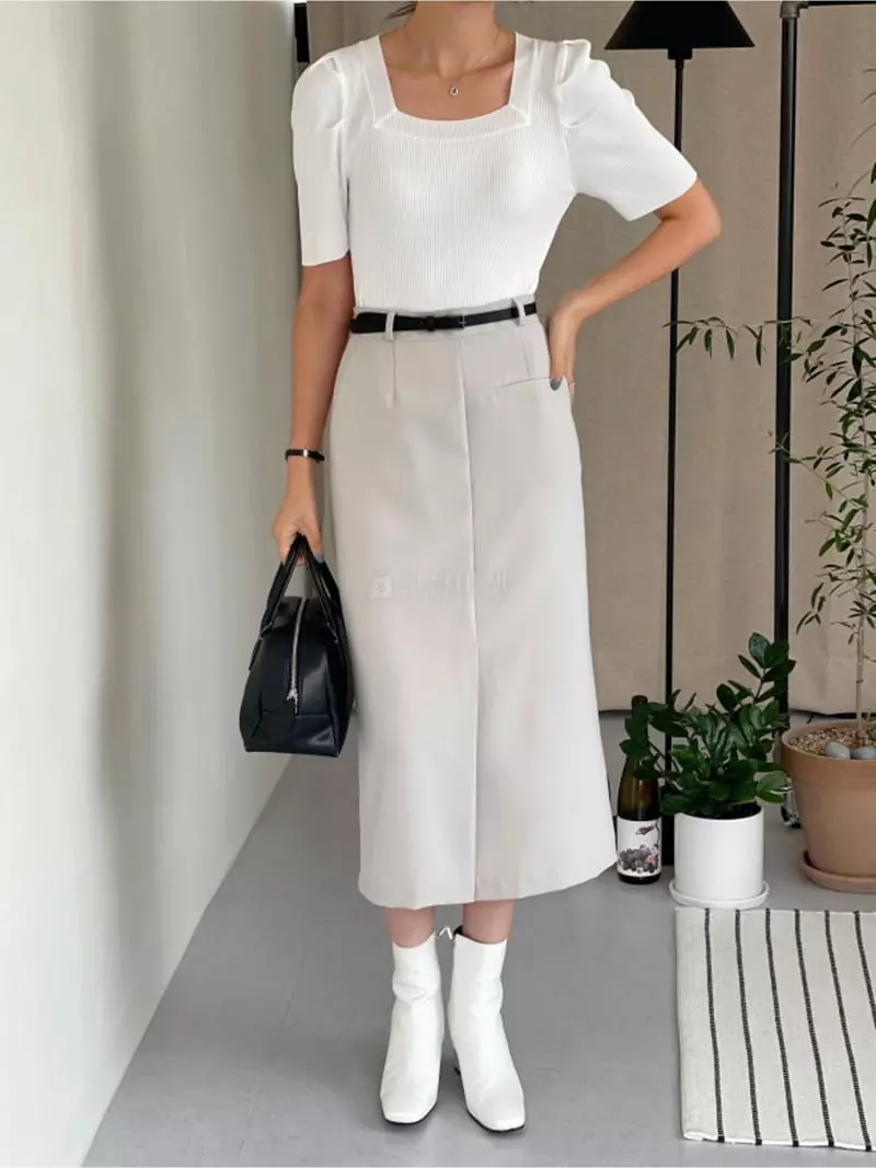 Srap - Korean Women Fashion - #momslook - Lojet Skirt - 4