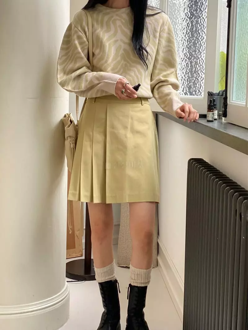 Ssemienne - Korean Women Fashion - #momslook - Pleats Mama Skirt - 6