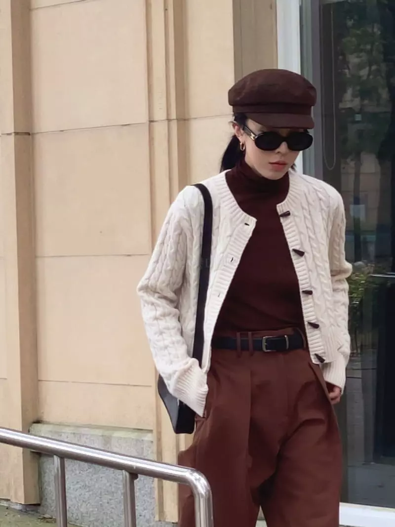 Ssemienne - Korean Women Fashion - #womensfashion - Tongul Cardigan - 4