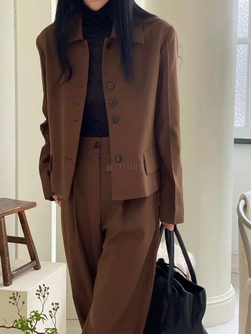 Ssemienne - Korean Women Fashion - #momslook - Ellen Jacket - 4