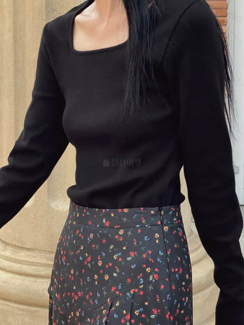 Ssemienne - Korean Women Fashion - #momslook - Anne Square Knit