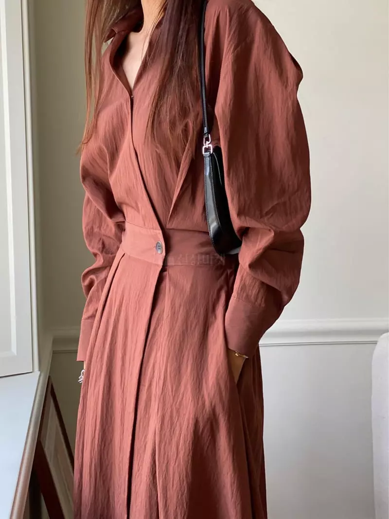 Ssemienne - Korean Women Fashion - #momslook - Liona Wrap One-piece - 8