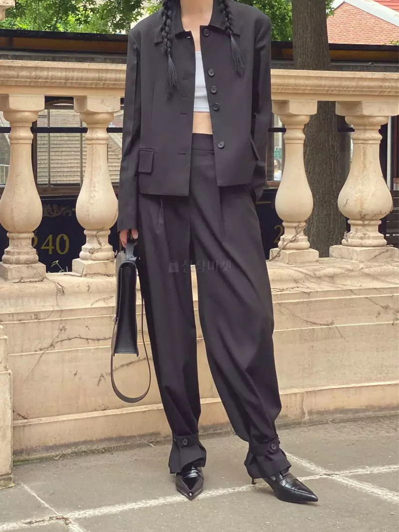 Ssemienne - Korean Women Fashion - #romanticstyle - Ellen Jacket - 10