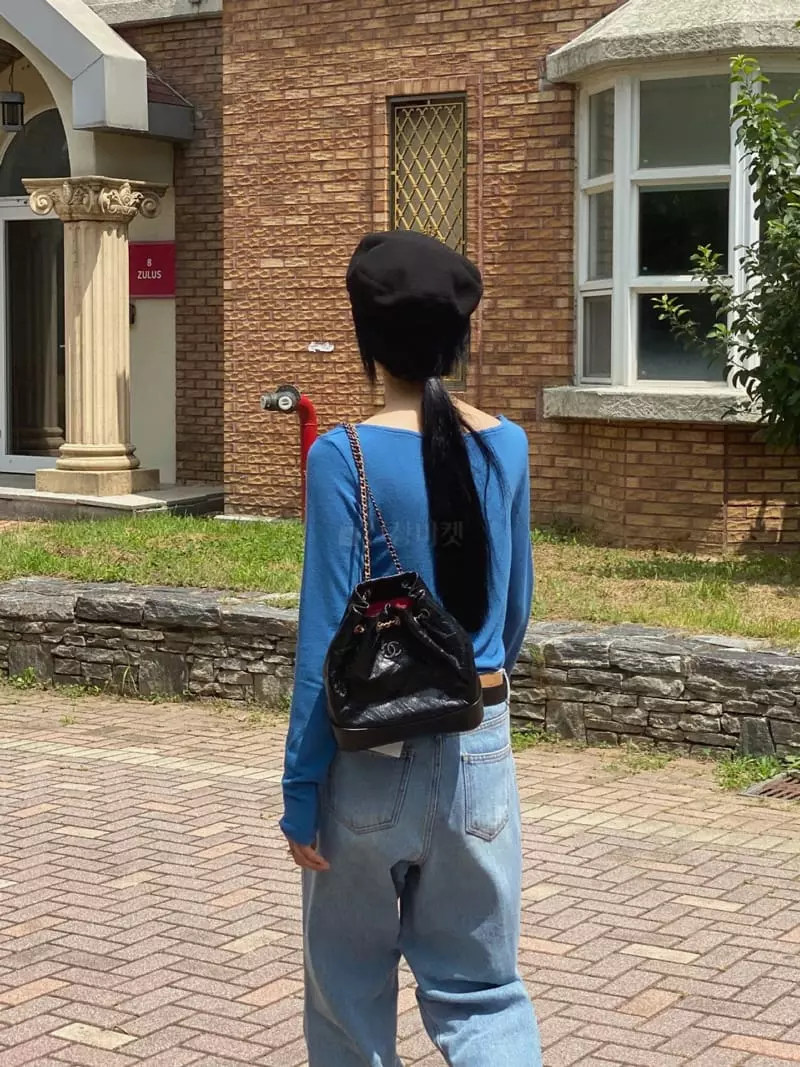 Ssemienne - Korean Women Fashion - #shopsmall - Spoon Neck Tee - 6