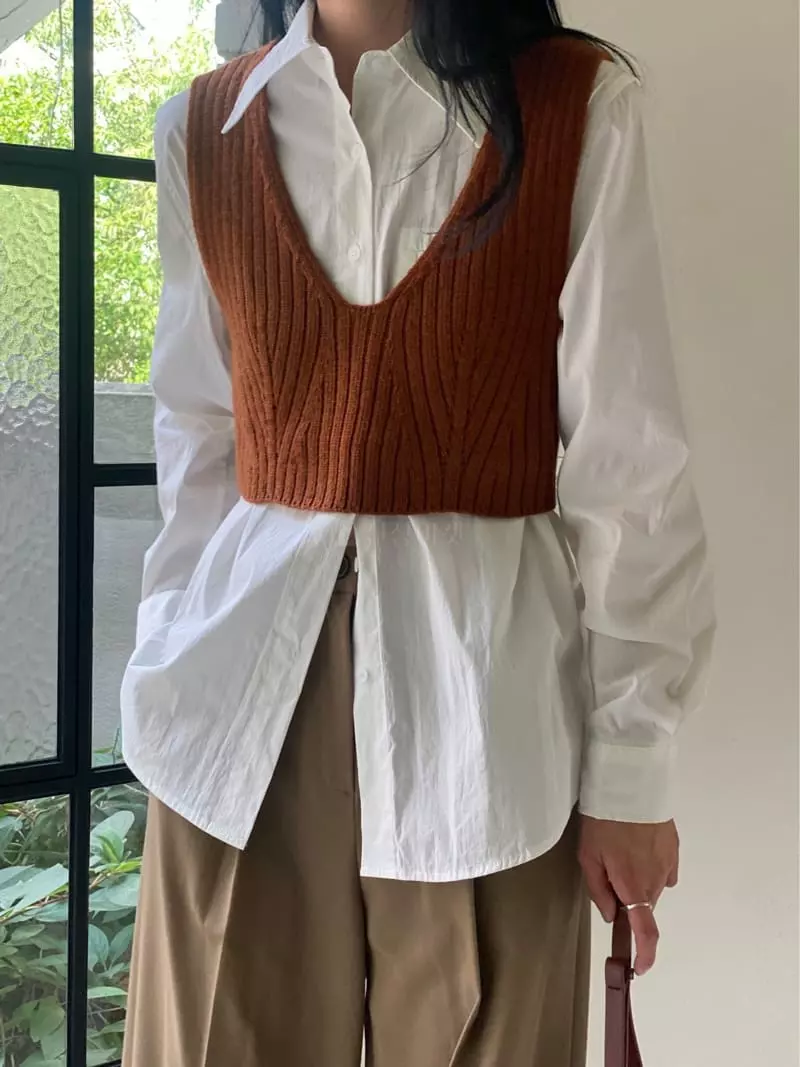 Ssemienne - Korean Women Fashion - #shopsmall - Bianca Shirt - 5