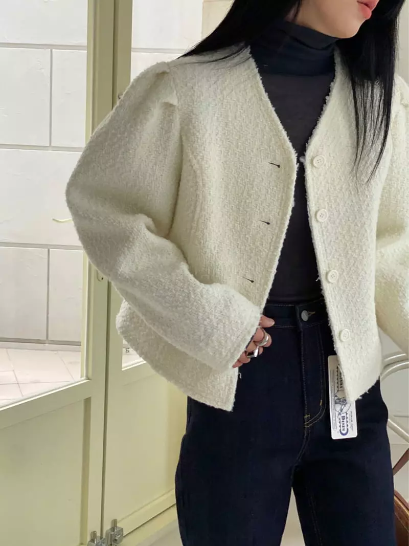 Ssemienne - Korean Women Fashion - #shopsmall - Puff Jacket - 2