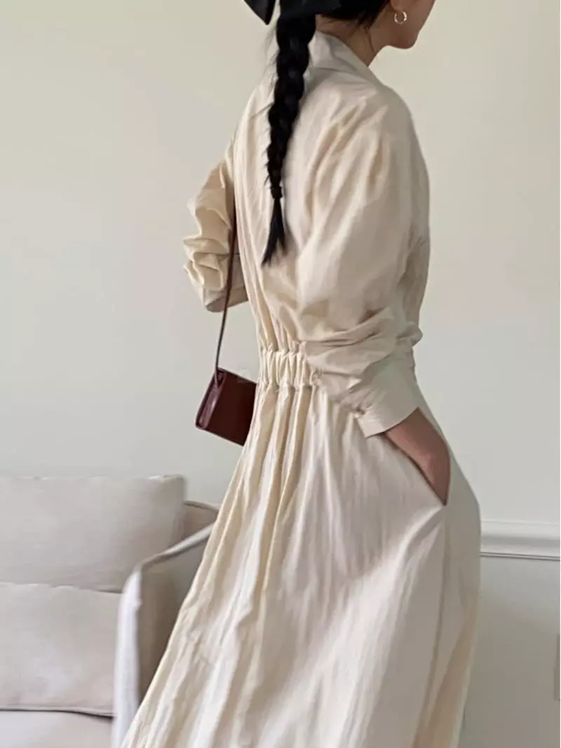 Ssemienne - Korean Women Fashion - #thelittlethings - Liona Wrap One-piece - 3