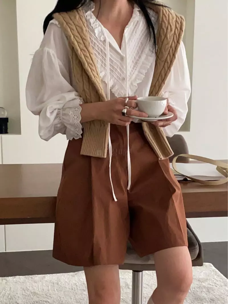 Ssemienne - Korean Women Fashion - #vintageinspired - Gisell Pants - 7