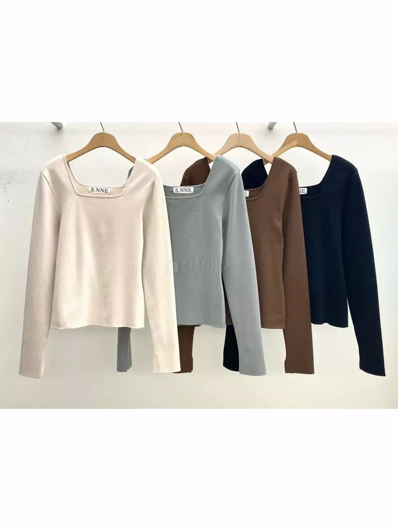 Ssemienne - Korean Women Fashion - #vintageinspired - Anne Square Knit - 5