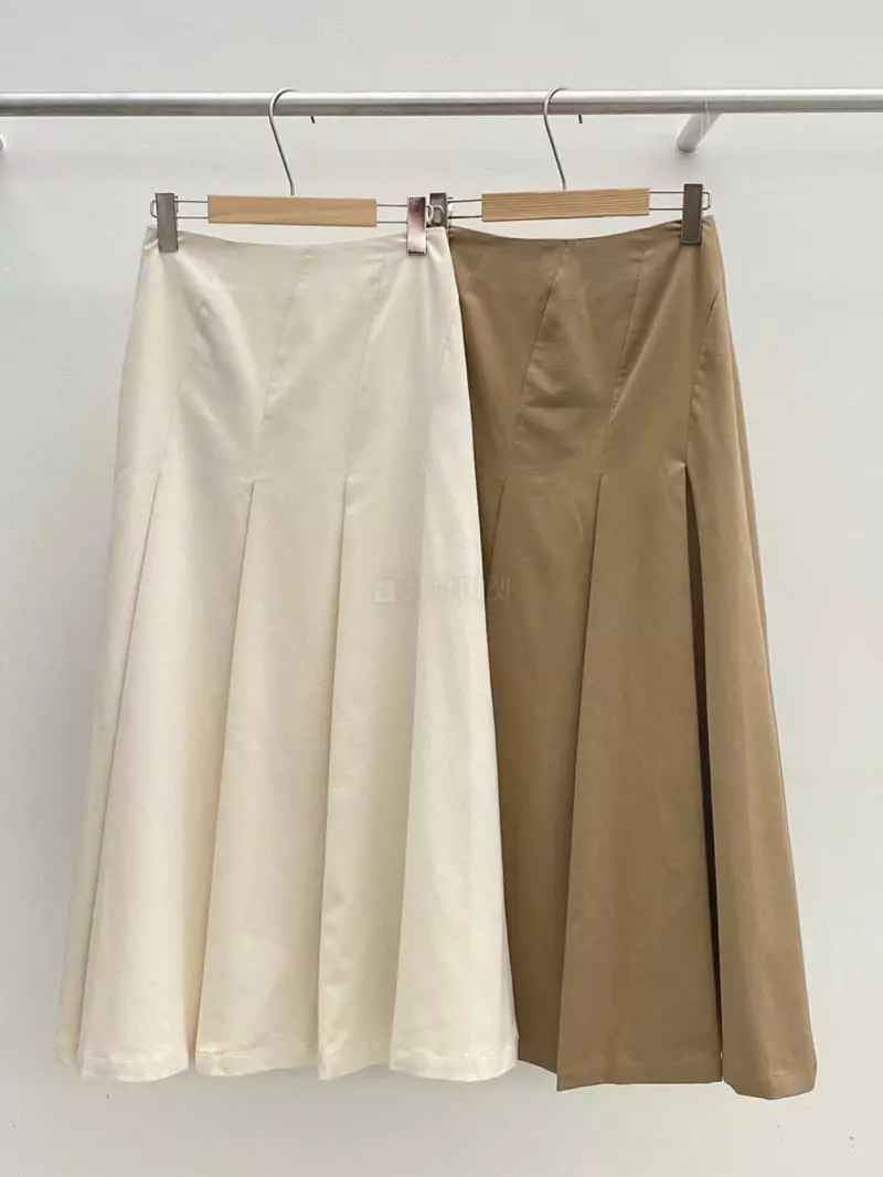 Ssemienne - Korean Women Fashion - #womensfashion - After Rib Long Skirt - 4