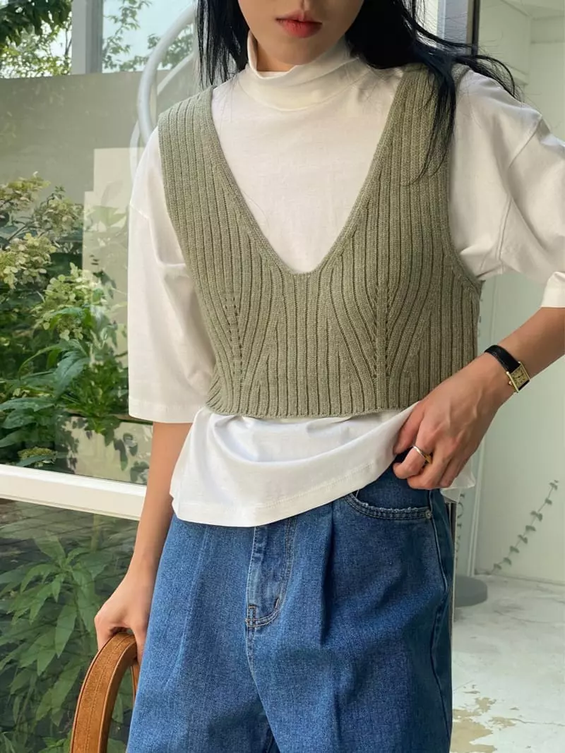 Ssemienne - Korean Women Fashion - #vintageinspired - Ana Bustier  - 3
