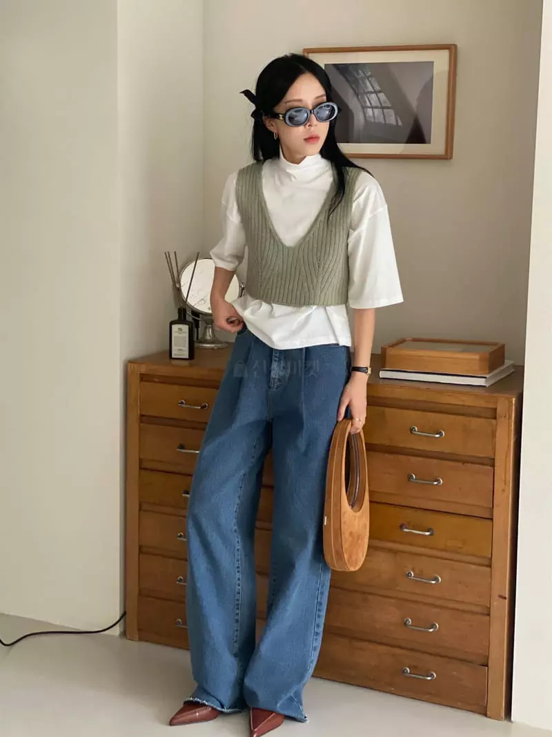 Ssemienne - Korean Women Fashion - #vintageinspired - Ana Bustier  - 4