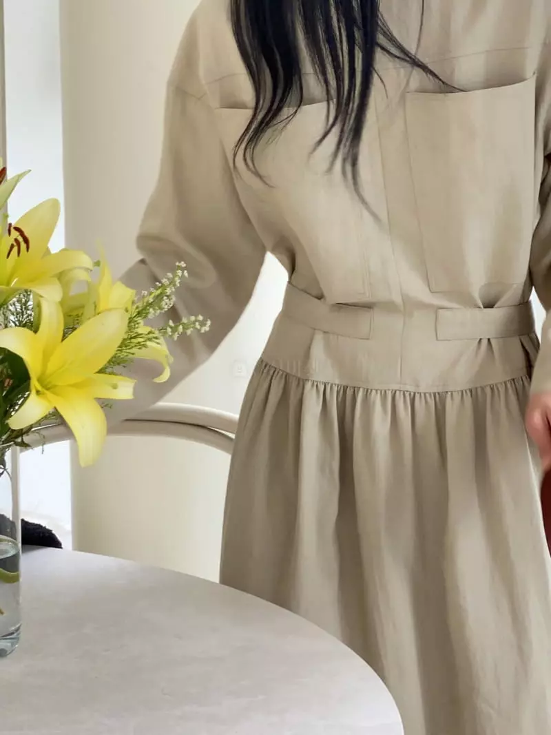 Ssemienne - Korean Women Fashion - #womensfashion - Row Belted One-piece - 8
