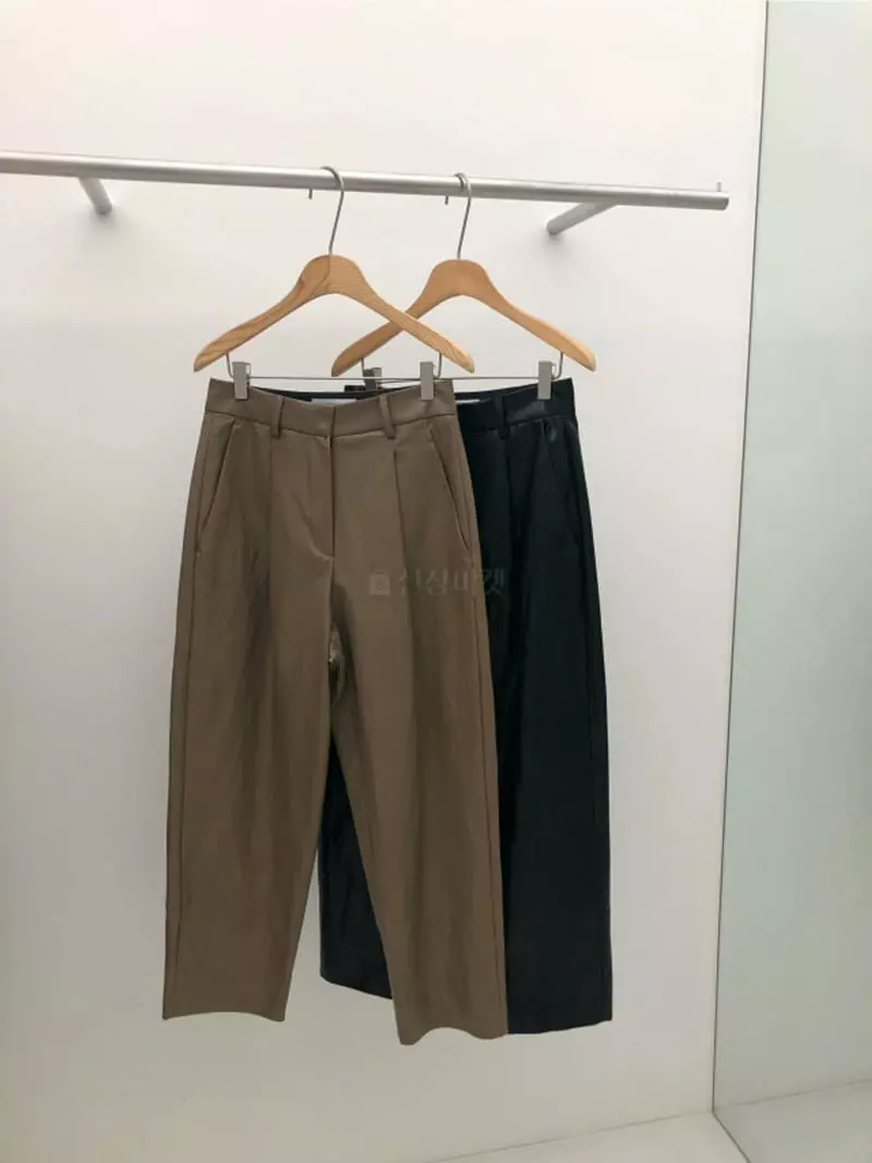 Stable - Korean Women Fashion - #thatsdarling - J Leather Pants - 2