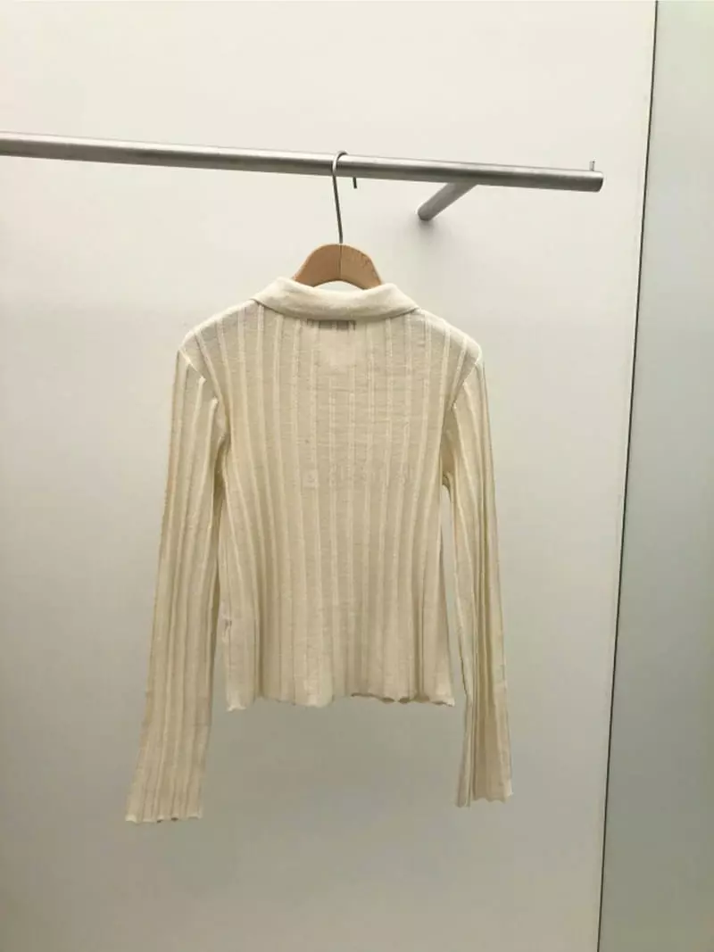 Stable - Korean Women Fashion - #momslook - Luca Rib Knit Tee - 4