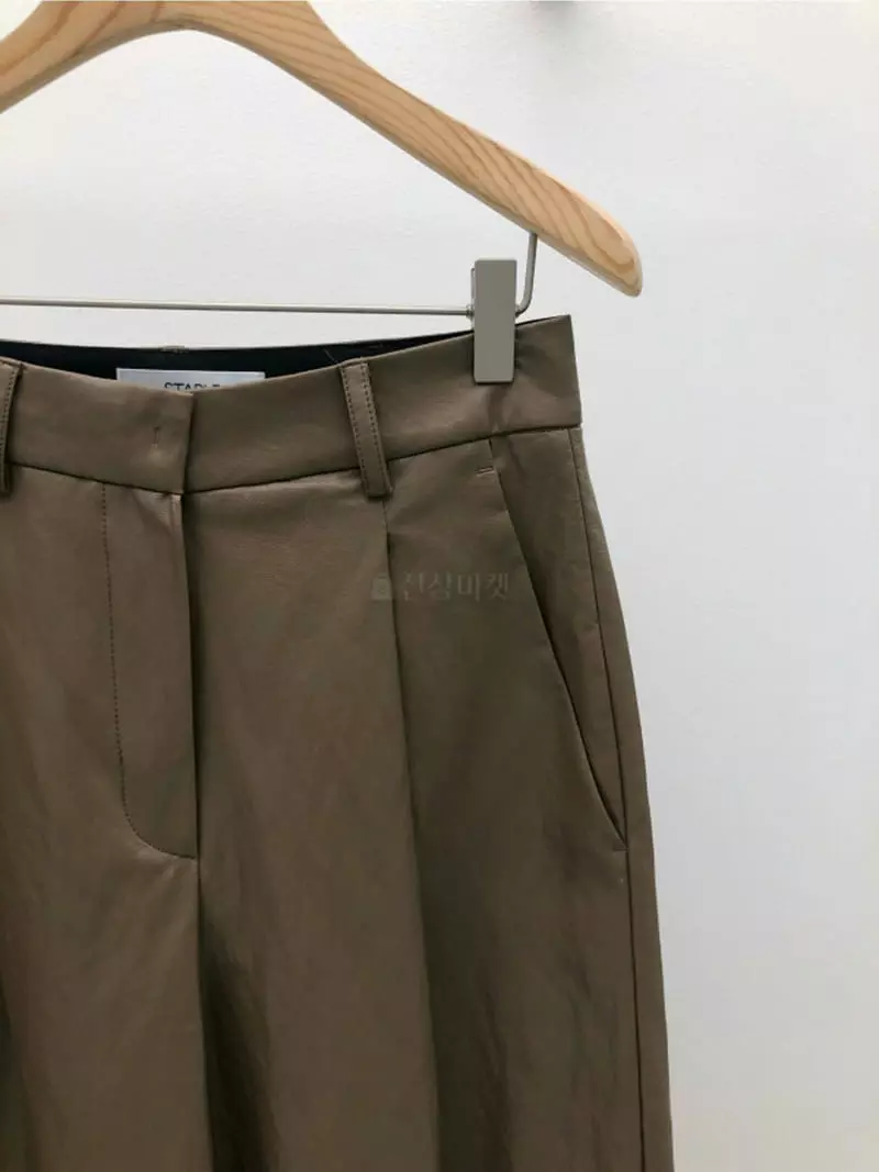 Stable - Korean Women Fashion - #womensfashion - J Leather Pants - 5