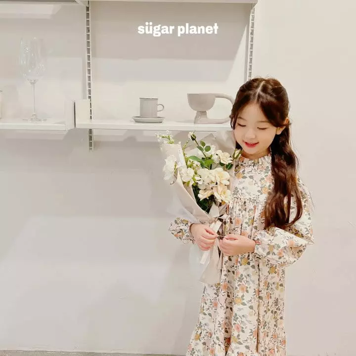 Sugar Planet - Korean Children Fashion - #prettylittlegirls - Balloon Flower One-piece - 4