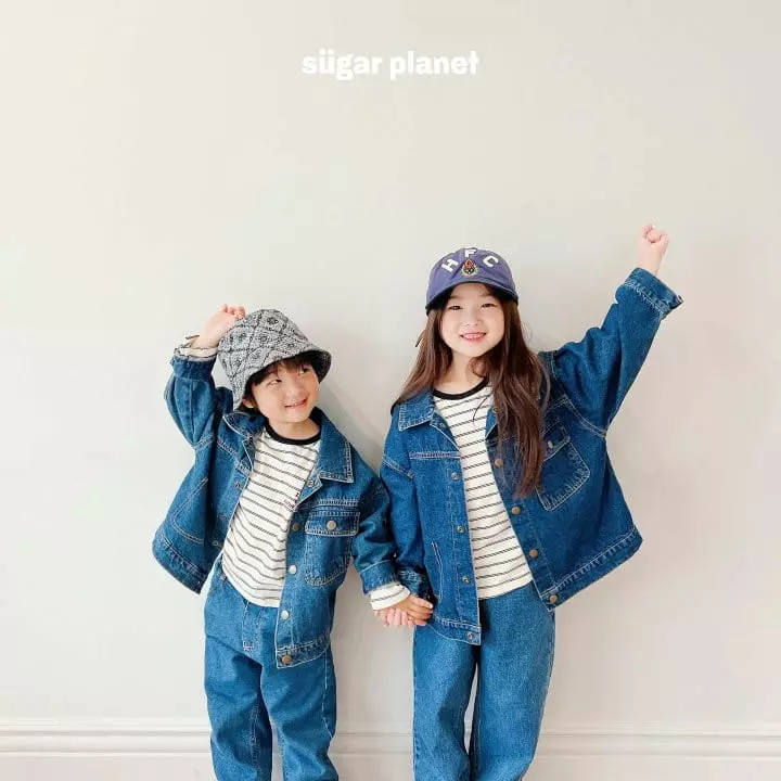Sugar Planet - Korean Children Fashion - #toddlerclothing - Block Stitch Jacket - 2