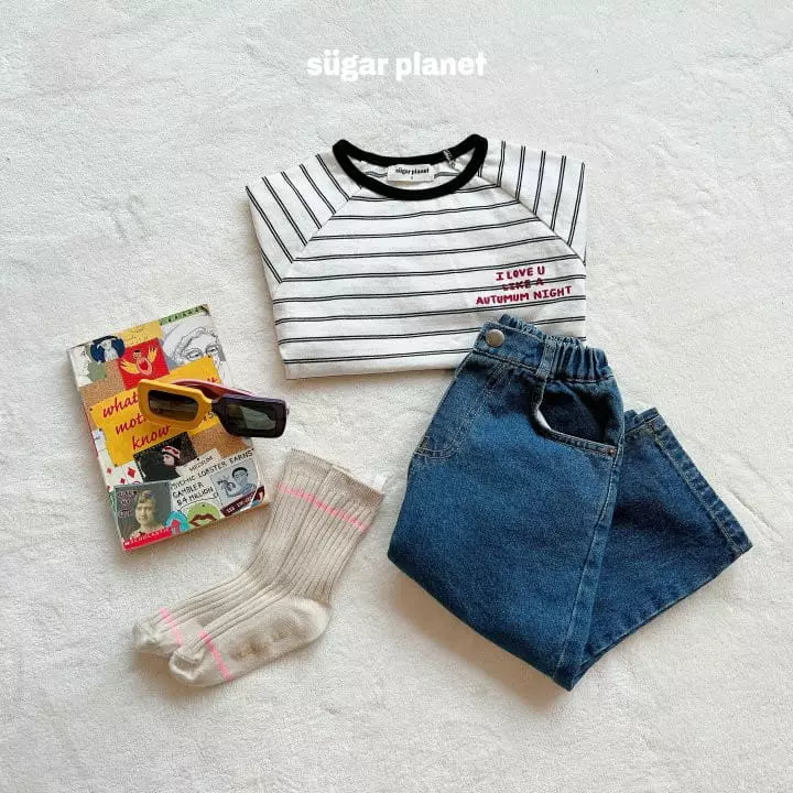 Sugar Planet - Korean Children Fashion - #toddlerclothing - Basic Stripes Tee - 10