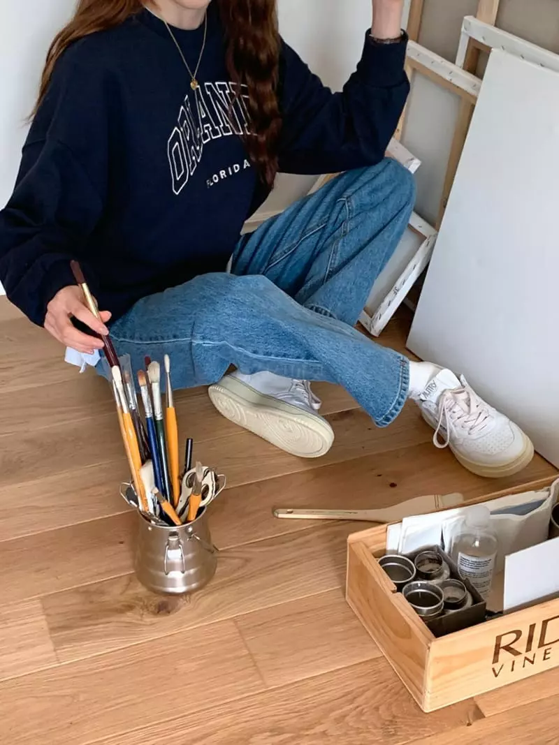 Sunday - Korean Women Fashion - #momslook - Orlando Embroidery Sweatshirt - 12