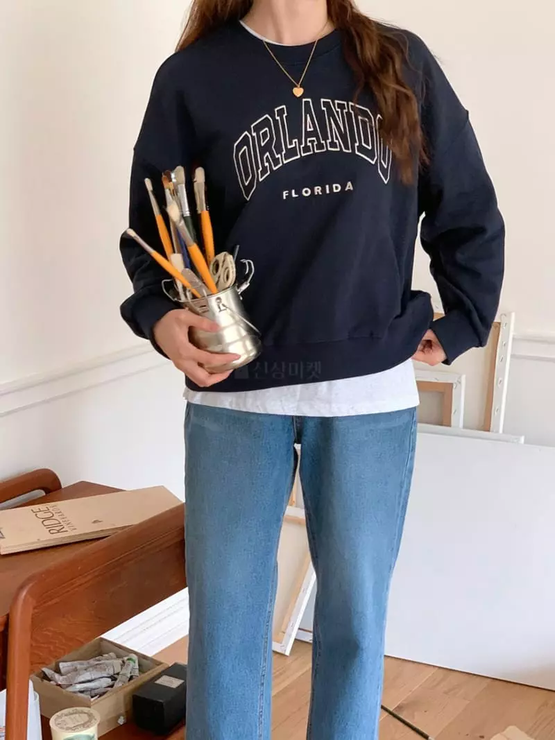 Sunday - Korean Women Fashion - #womensfashion - Orlando Embroidery Sweatshirt - 11