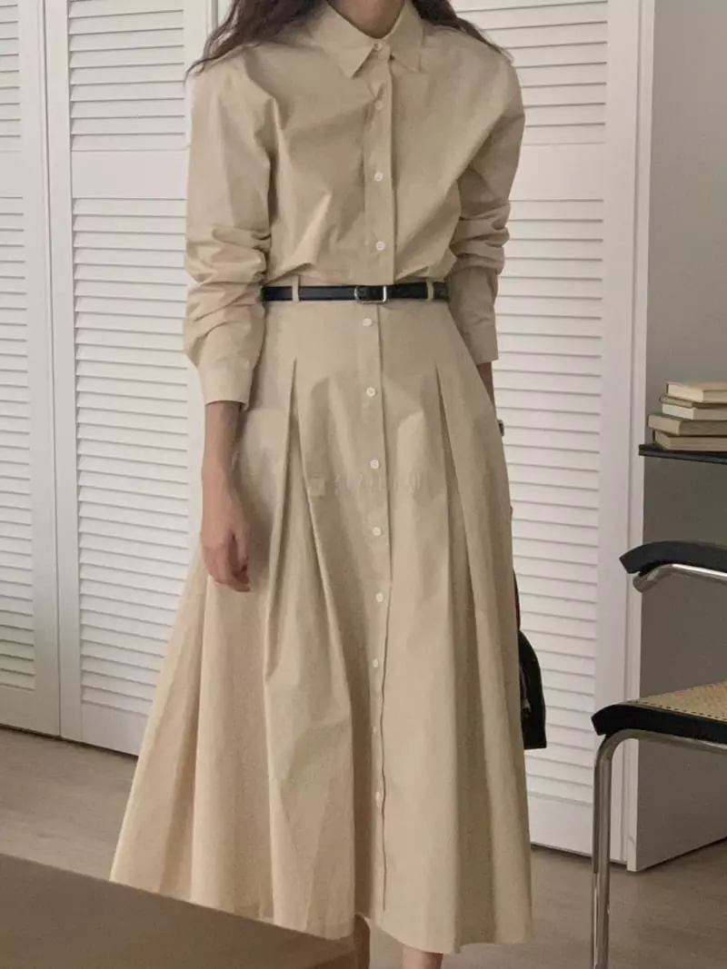 Tacit - Korean Women Fashion - #momslook - Plare Shirt - 3