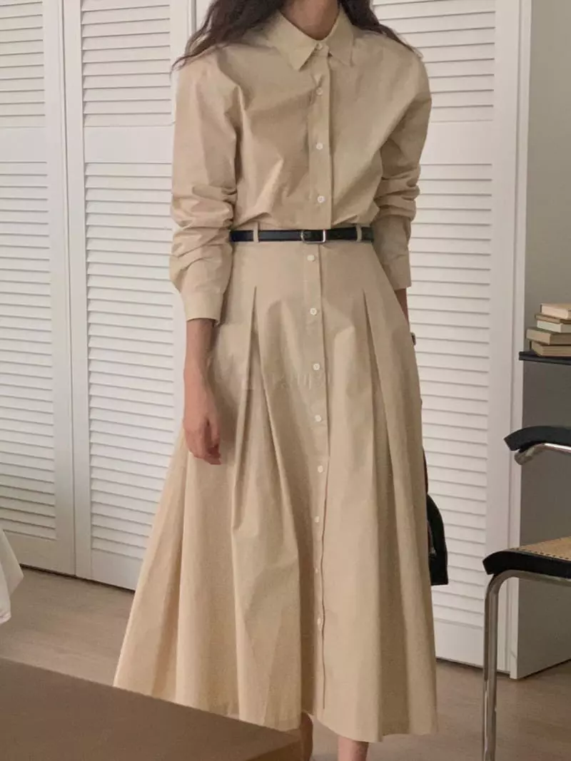Tacit - Korean Women Fashion - #momslook - Plare Skirt - 2