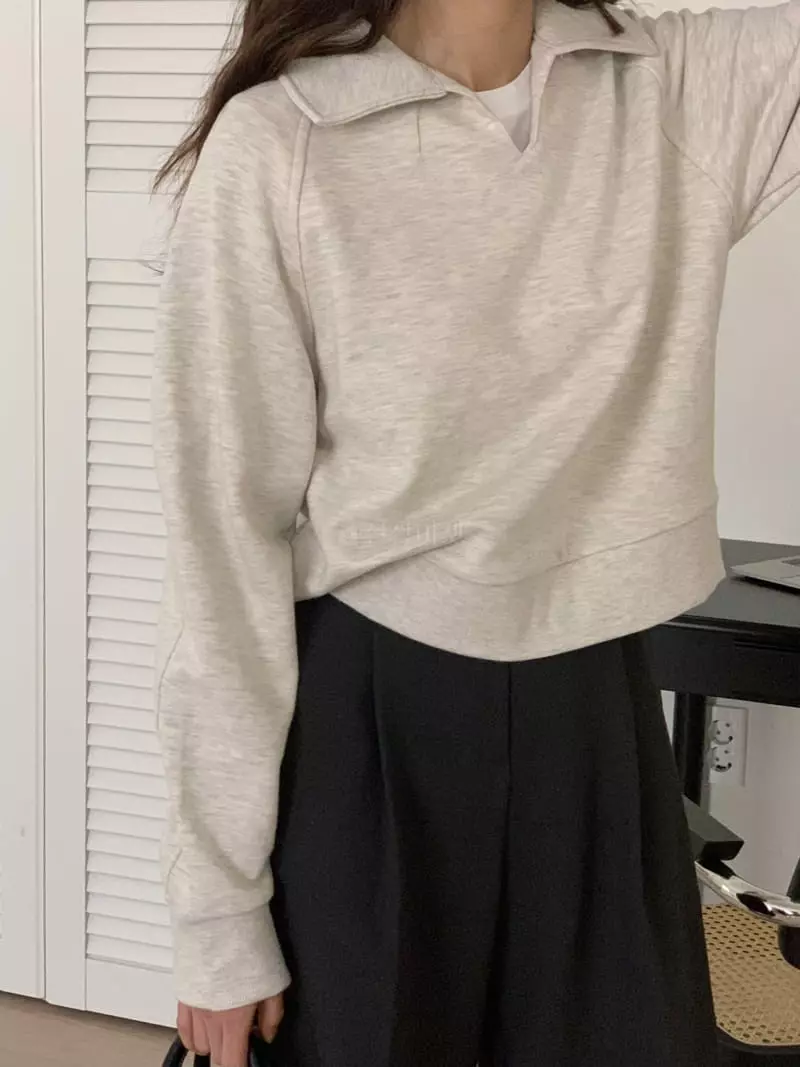 Tacit - Korean Women Fashion - #momslook - Plate Sweatshirt
