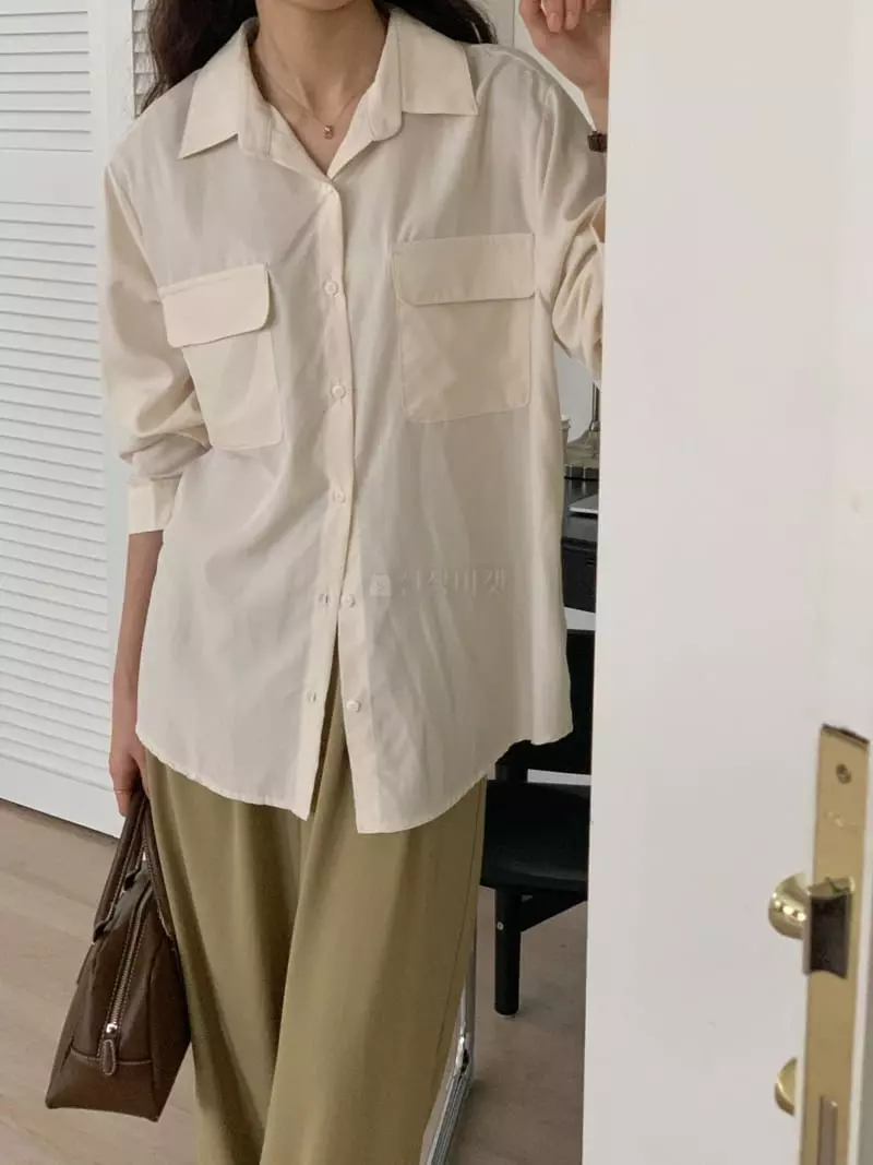 Tacit - Korean Women Fashion - #momslook - Two Pocket Shirt - 6