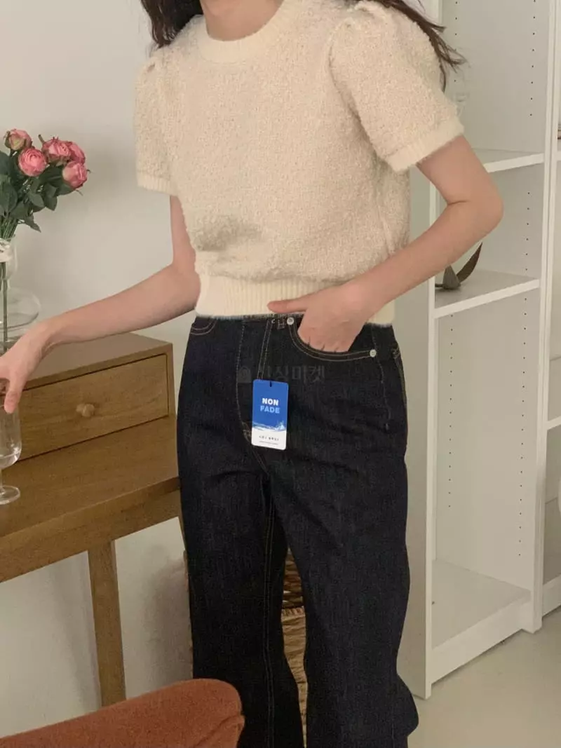 Tacit - Korean Women Fashion - #momslook - Crop Knit Tee - 12