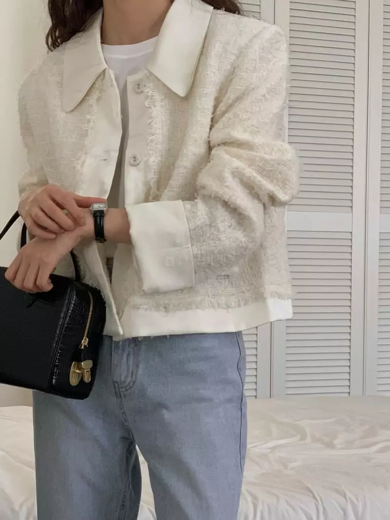 Tacit - Korean Women Fashion - #momslook - Vin Twid Jacket - 6