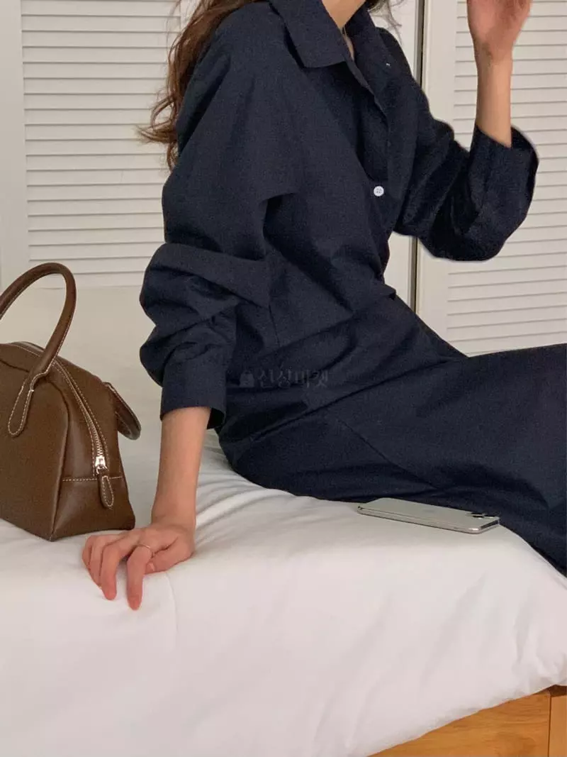 Tacit - Korean Women Fashion - #momslook - Long Side One-piece - 6