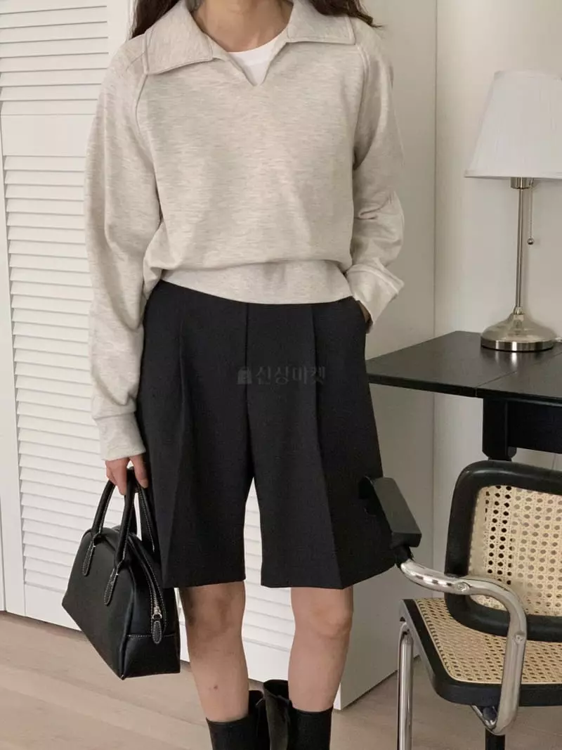 Tacit - Korean Women Fashion - #momslook - Fleece Burmuda Pants - 6